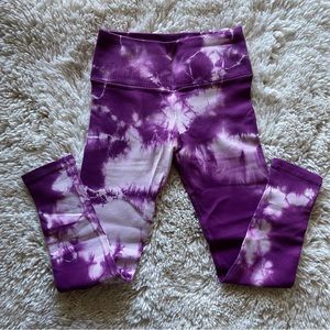 AVOCADO tie dye ribbed leggings